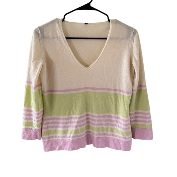 Loro Piana Women’s Cashmere Striped Sweater - Picture 1 of 9